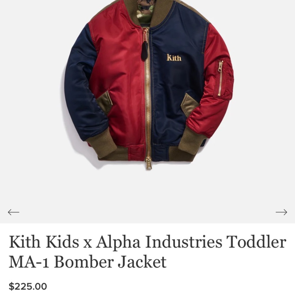Kith x Alpha Industries MA-1 Bomber Jacket